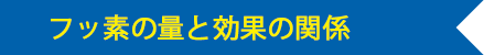 フッ素の量と効果の関係